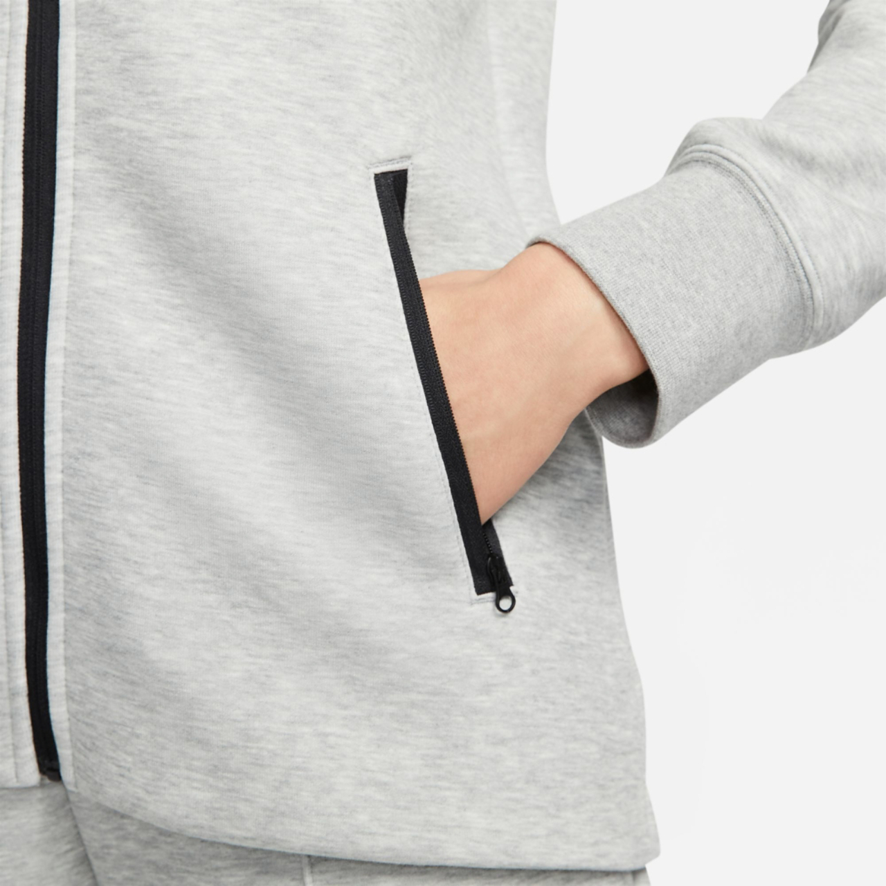 Nike NSW Tech Fleece WR Full-Zip Hoodie Image 3 of 3. Tap to open photo gallery.