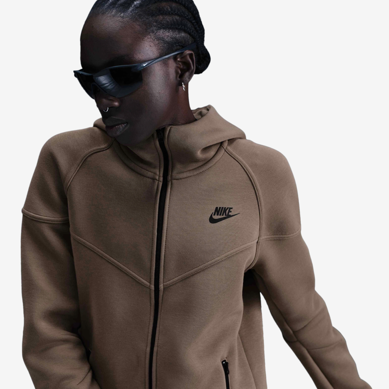 Nike NSW Tech Fleece WR Full-Zip Hoodie Image 1 of 5. Tap to open photo gallery.