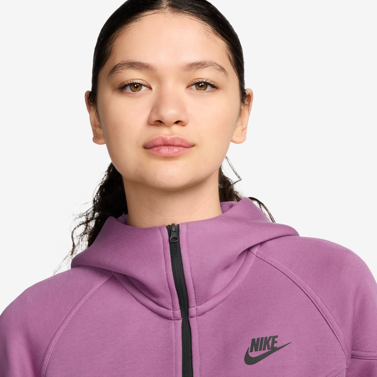 Nike NSW Tech Fleece WR Full-Zip Hoodie Image 3 of 3. Tap to open photo gallery.
