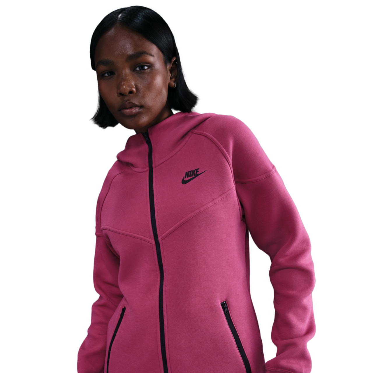 Nike NSW Tech Fleece WR Full-Zip Hoodie Image 1 of 4. Tap to open photo gallery.