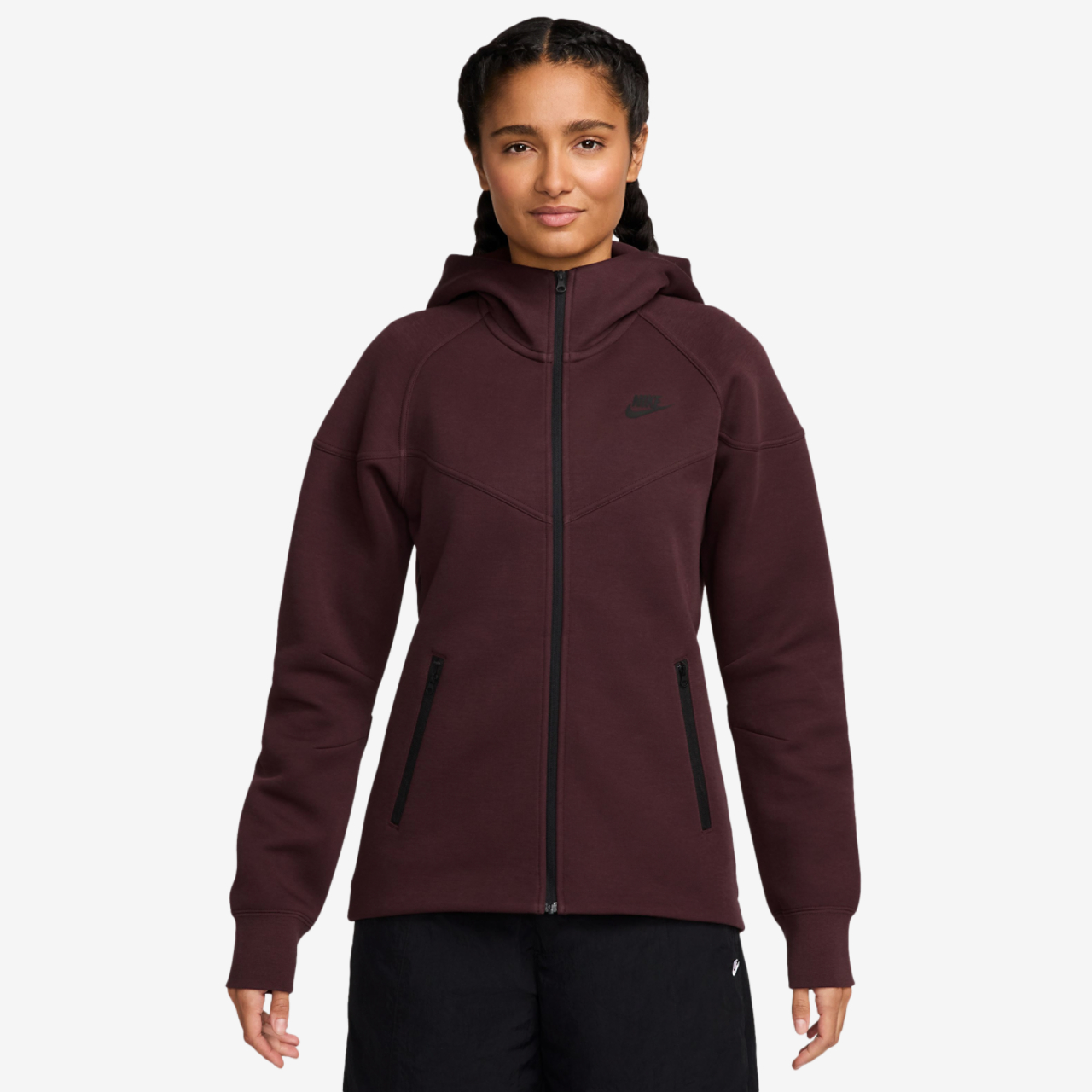 Nike NSW Tech Fleece WR Full-Zip Hoodie Image 1 of 3. Tap to open photo gallery.