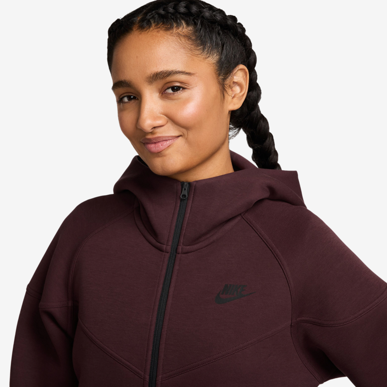 Nike NSW Tech Fleece WR Full-Zip Hoodie Image 3 of 3. Tap to open photo gallery.