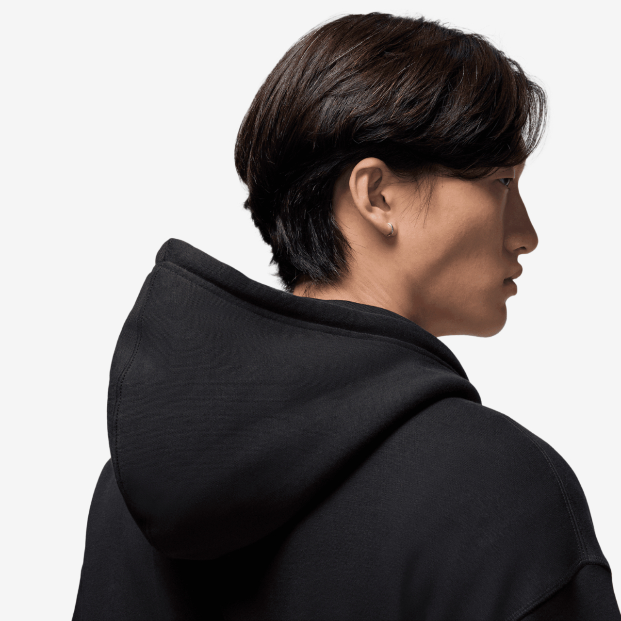 Jordan Brooklyn Oversize Stretch Full-Zip Hoodie Image 4 of 6. Tap to open photo gallery.