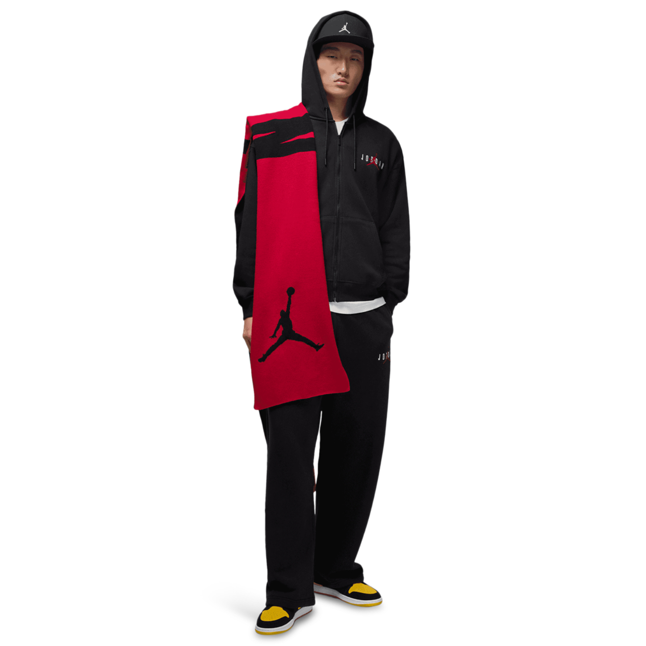 Jordan Brooklyn Oversize Stretch Full-Zip Hoodie Image 6 of 6. Tap to open photo gallery.