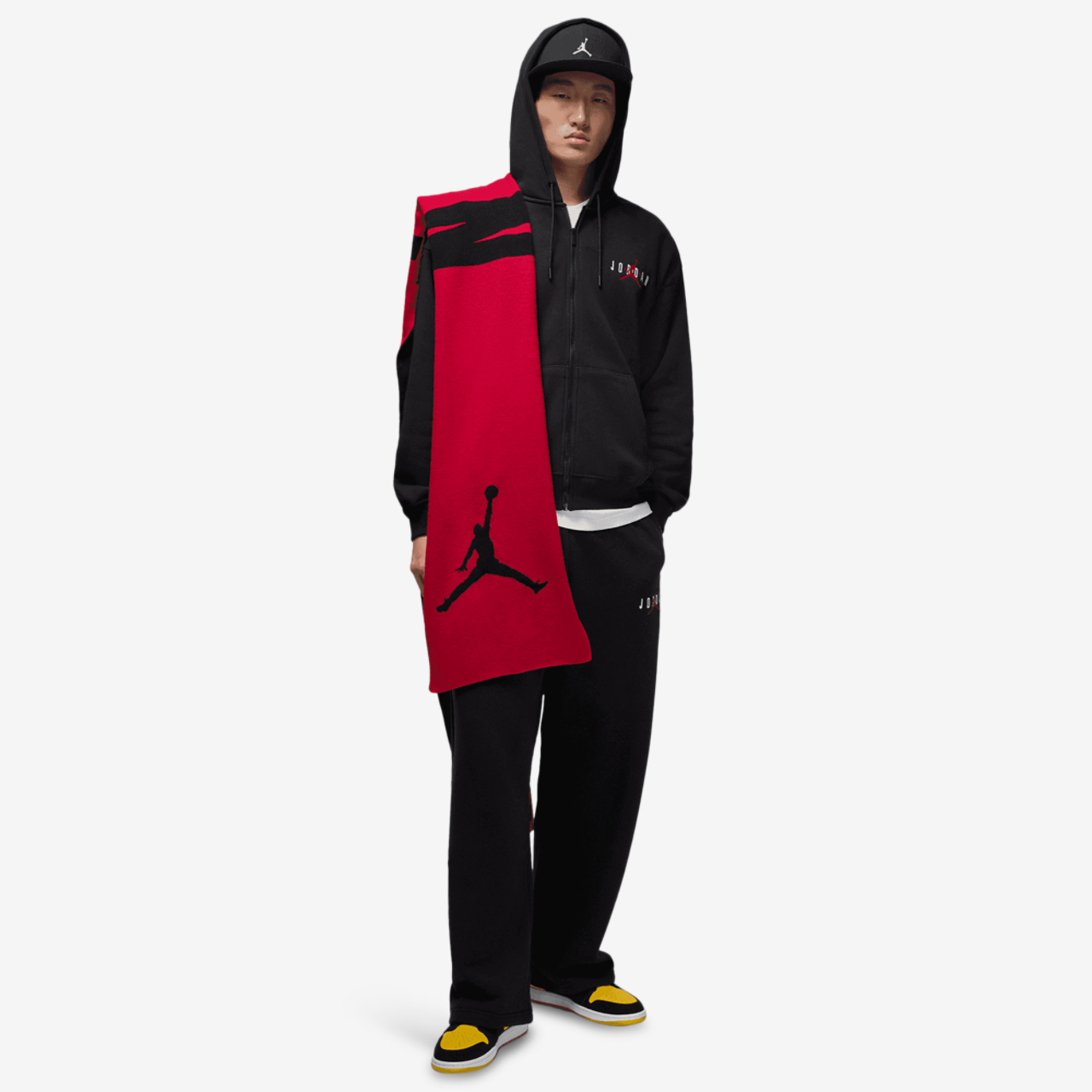 Jordan Brooklyn Oversize Stretch Full-Zip Hoodie Image 6 of 6. Tap to open photo gallery.
