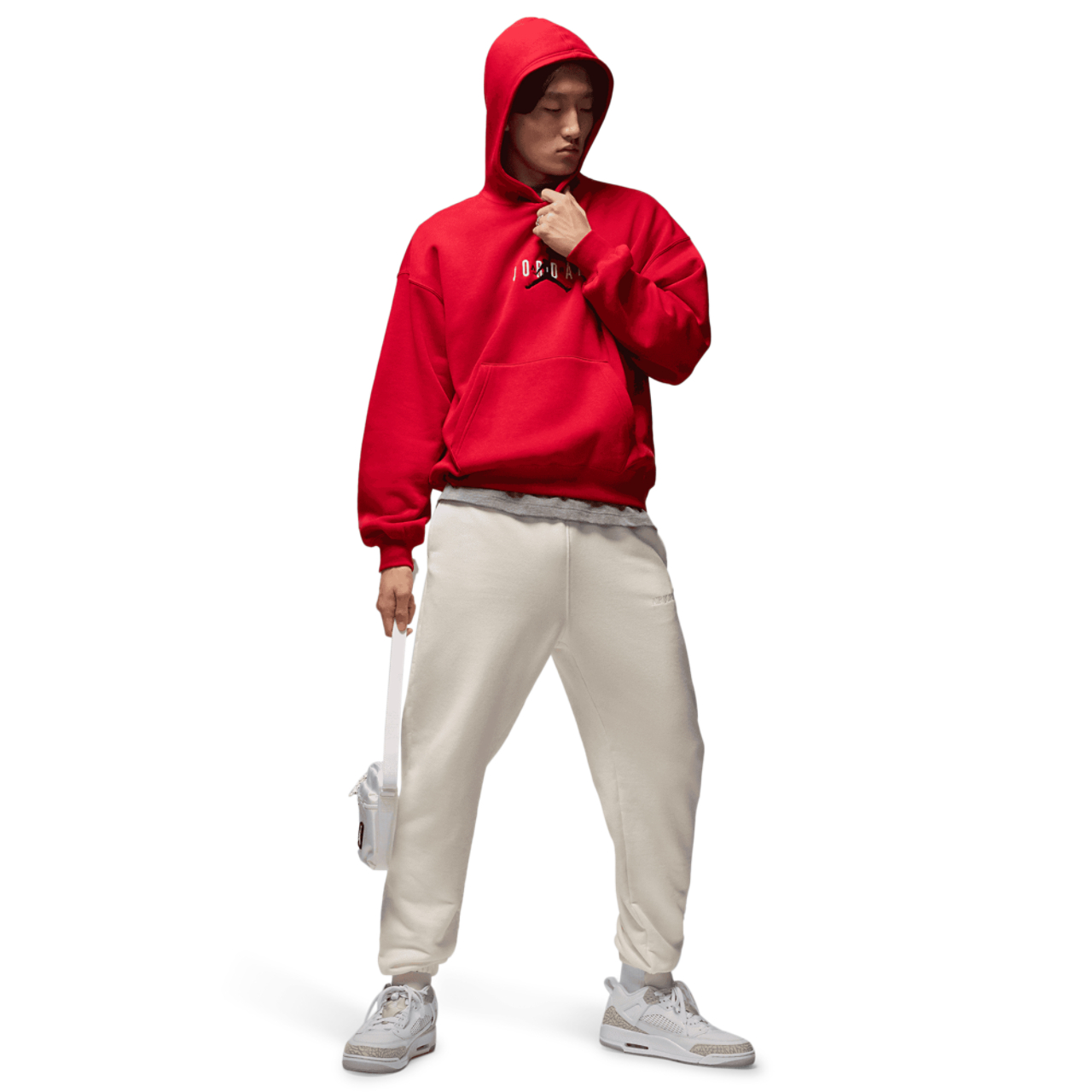 Jordan Brooklyn Oversize Stretch Pullover Hoodie Image 7 of 7. Tap to open photo gallery.