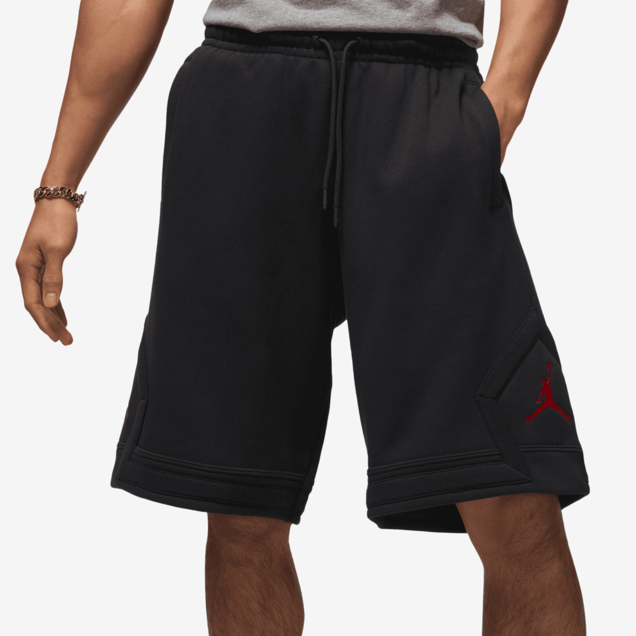 Jordan Brooklyn Oversize Stretch Shorts Image 1 of 7. Tap to open photo gallery.
