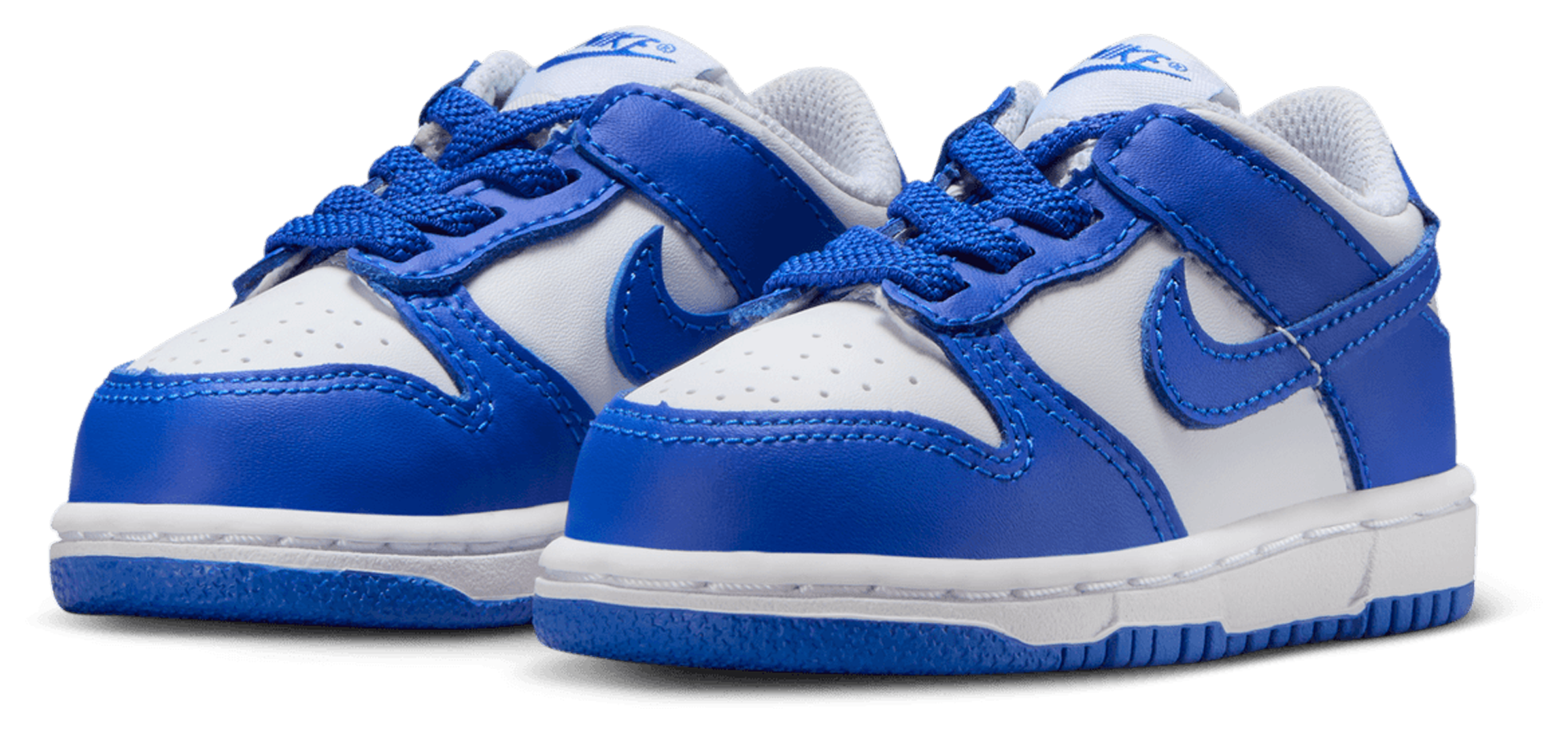 Nike Dunk Low 童款 - White/Blue - Image 6