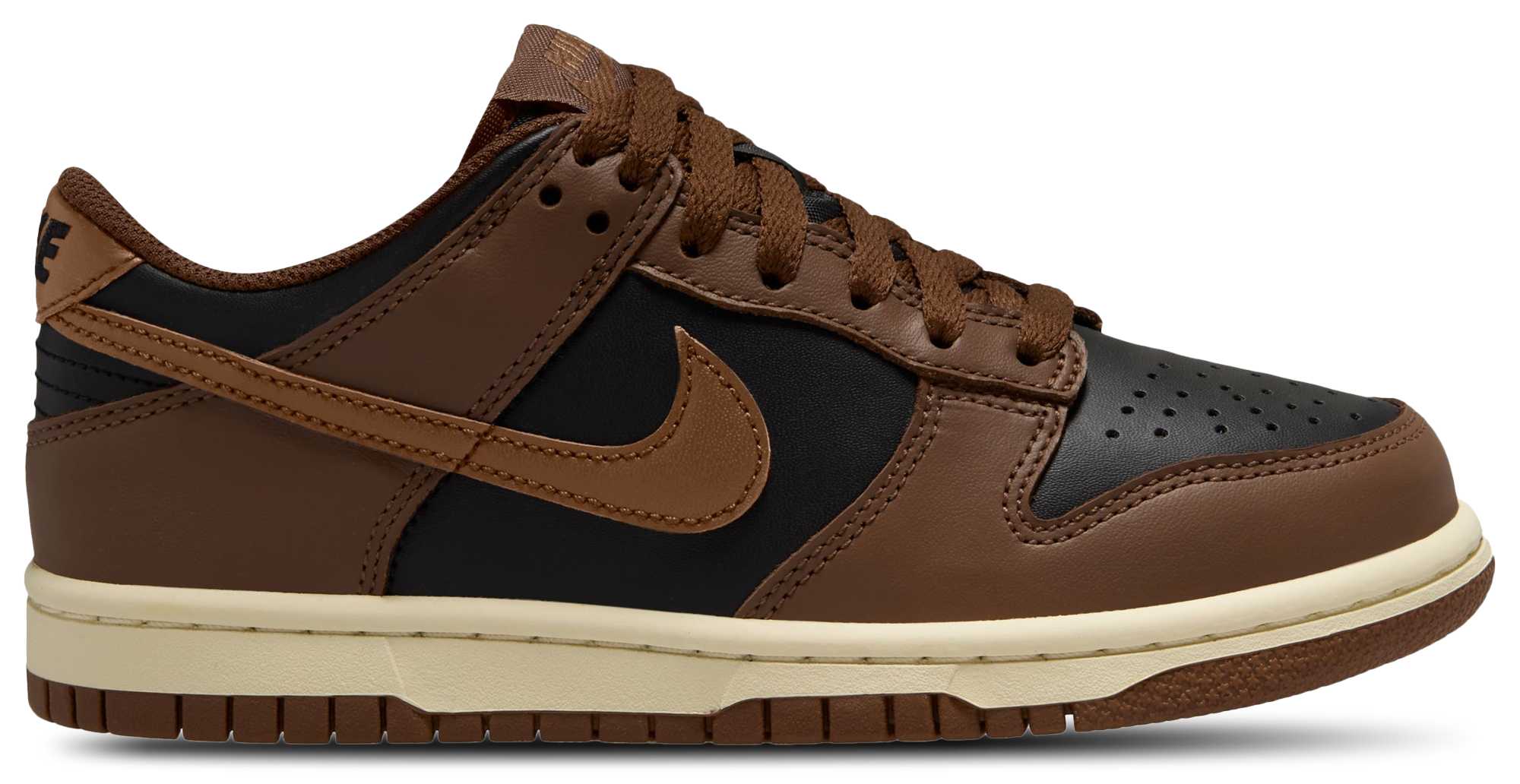 Nike Dunk Low 童款 - Black/British Tan - Image 1