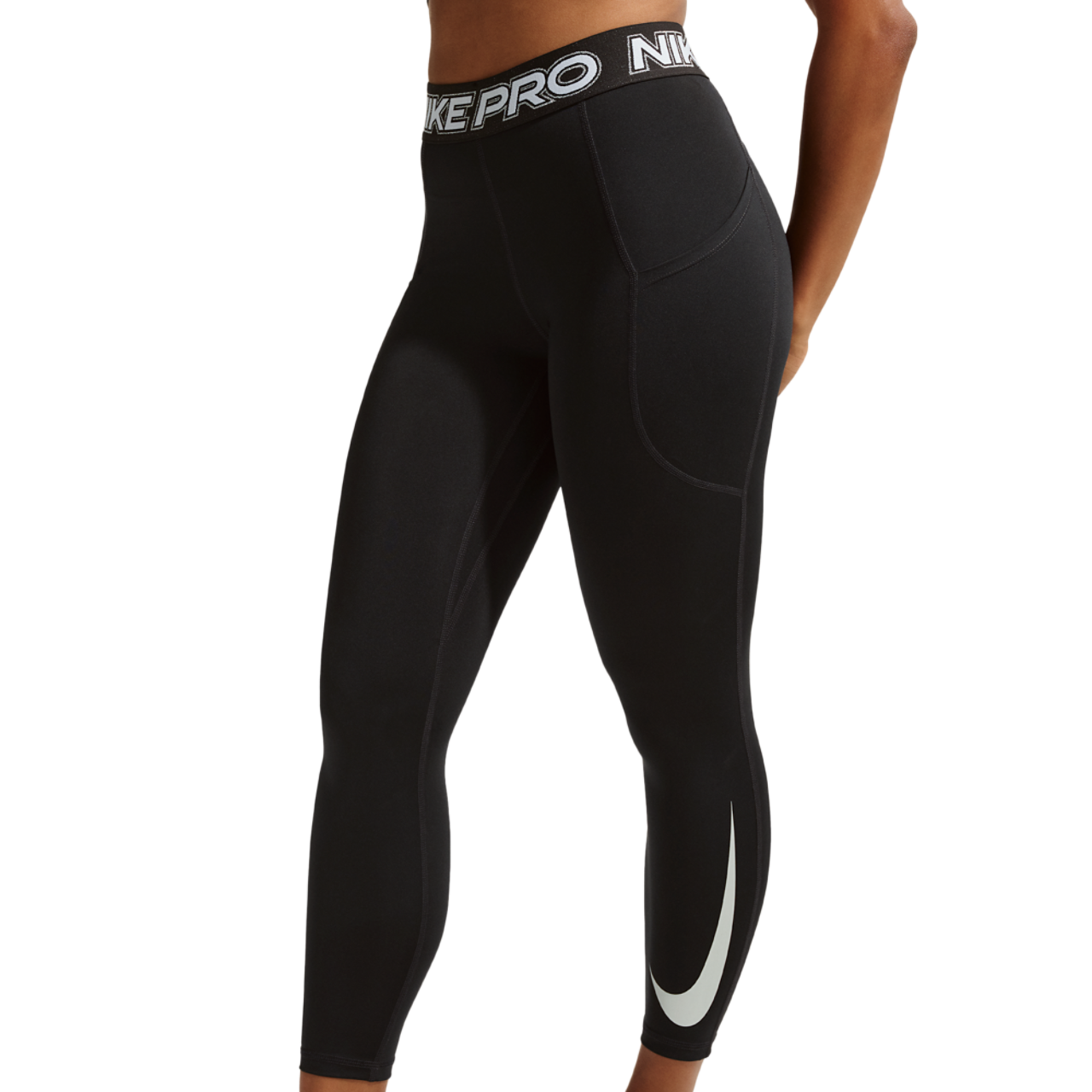 Nike Pro Mid Rise 7/8 Tight Image 1 of 4. Tap to open photo gallery.