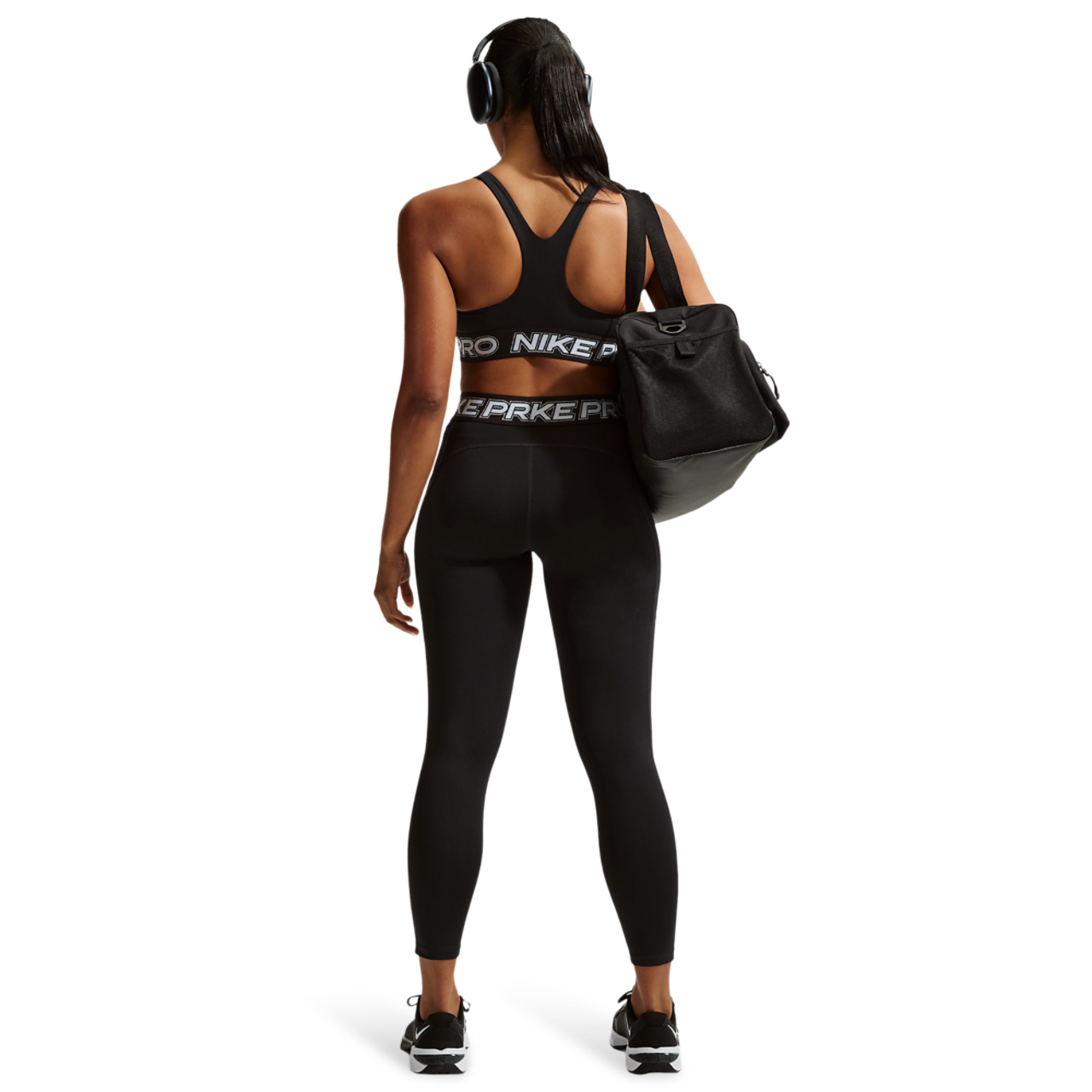 Nike Pro Mid Rise 7/8 Tight Image 4 of 4. Tap to open photo gallery.