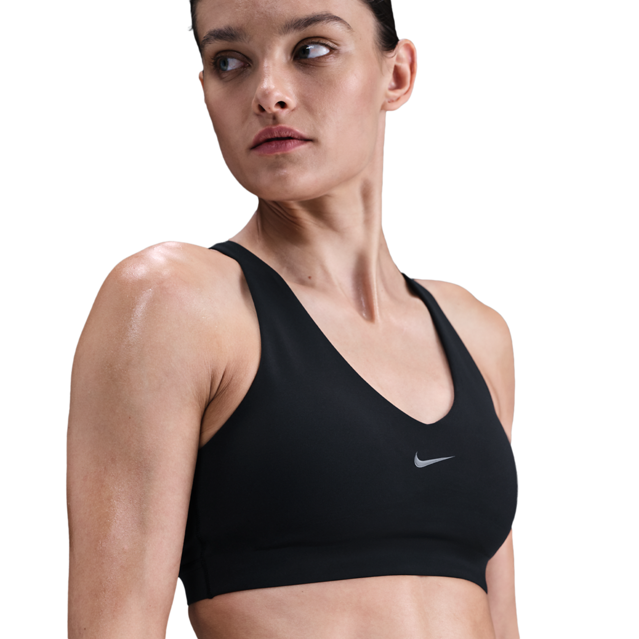 Nike Drifit Universal Medium Support Bra Image 1 of 4. Tap to open photo gallery.