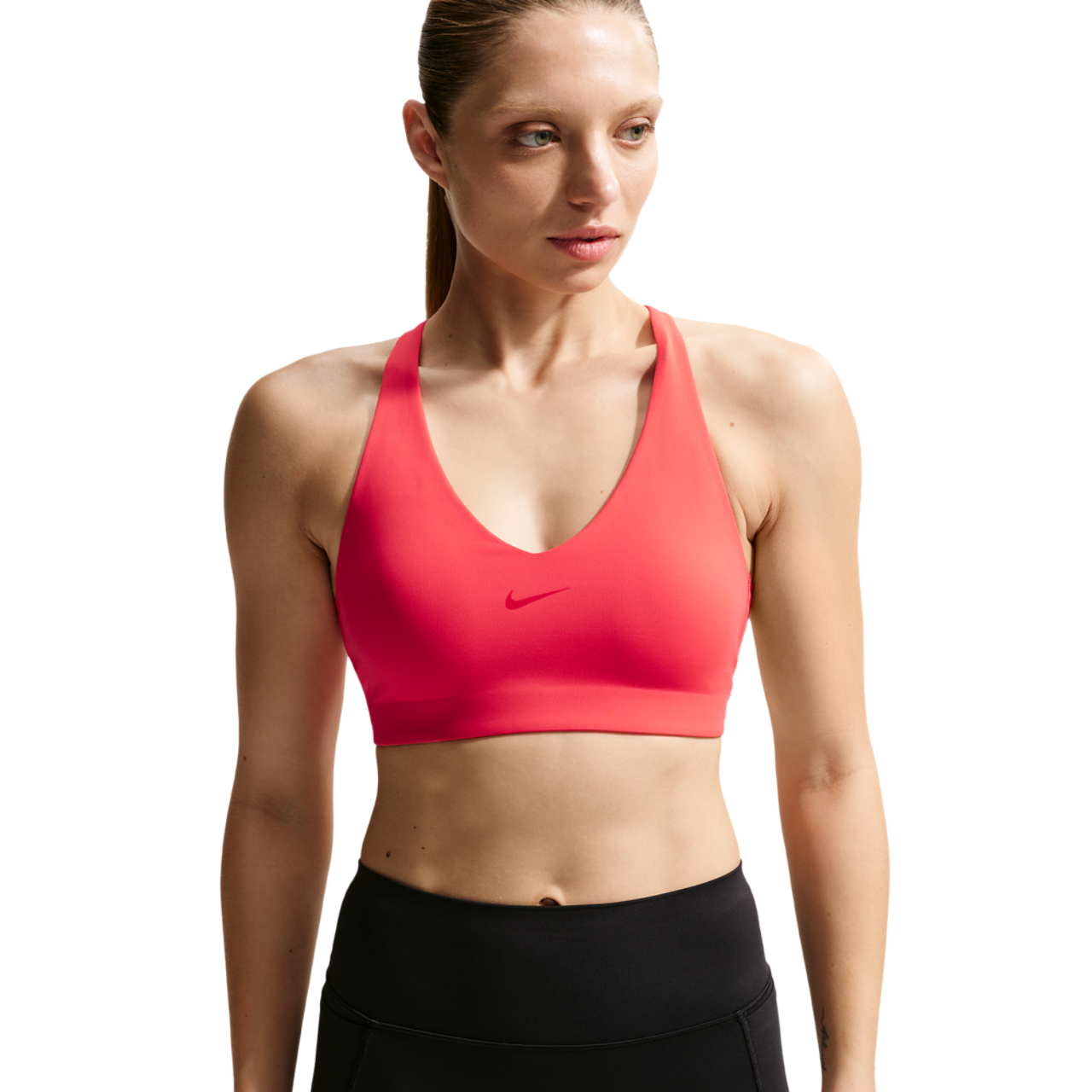 Nike Drifit Universal Medium Support Bra Image 1 of 2. Tap to open photo gallery.