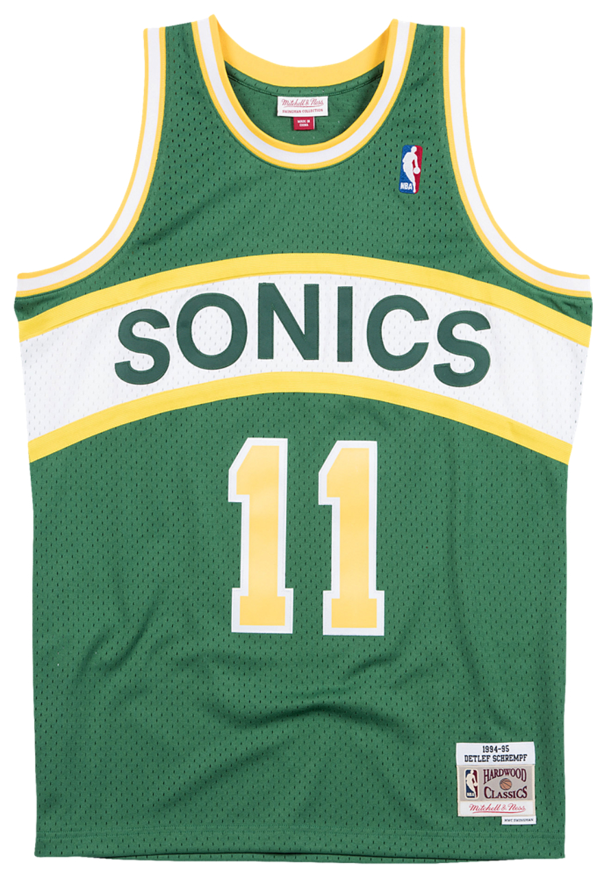 Mitchell & Ness SuperSonics Swingman Jersey Image 2 of 2. Tap to open photo gallery.
