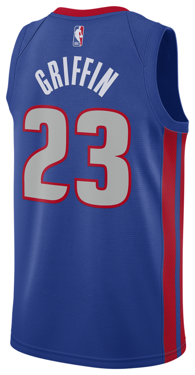Nike Pistons Swingman Jersey Image 1 of 2. Tap to open photo gallery.
