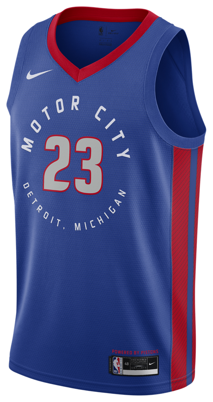 Nike Pistons Swingman Jersey Image 2 of 2. Tap to open photo gallery.