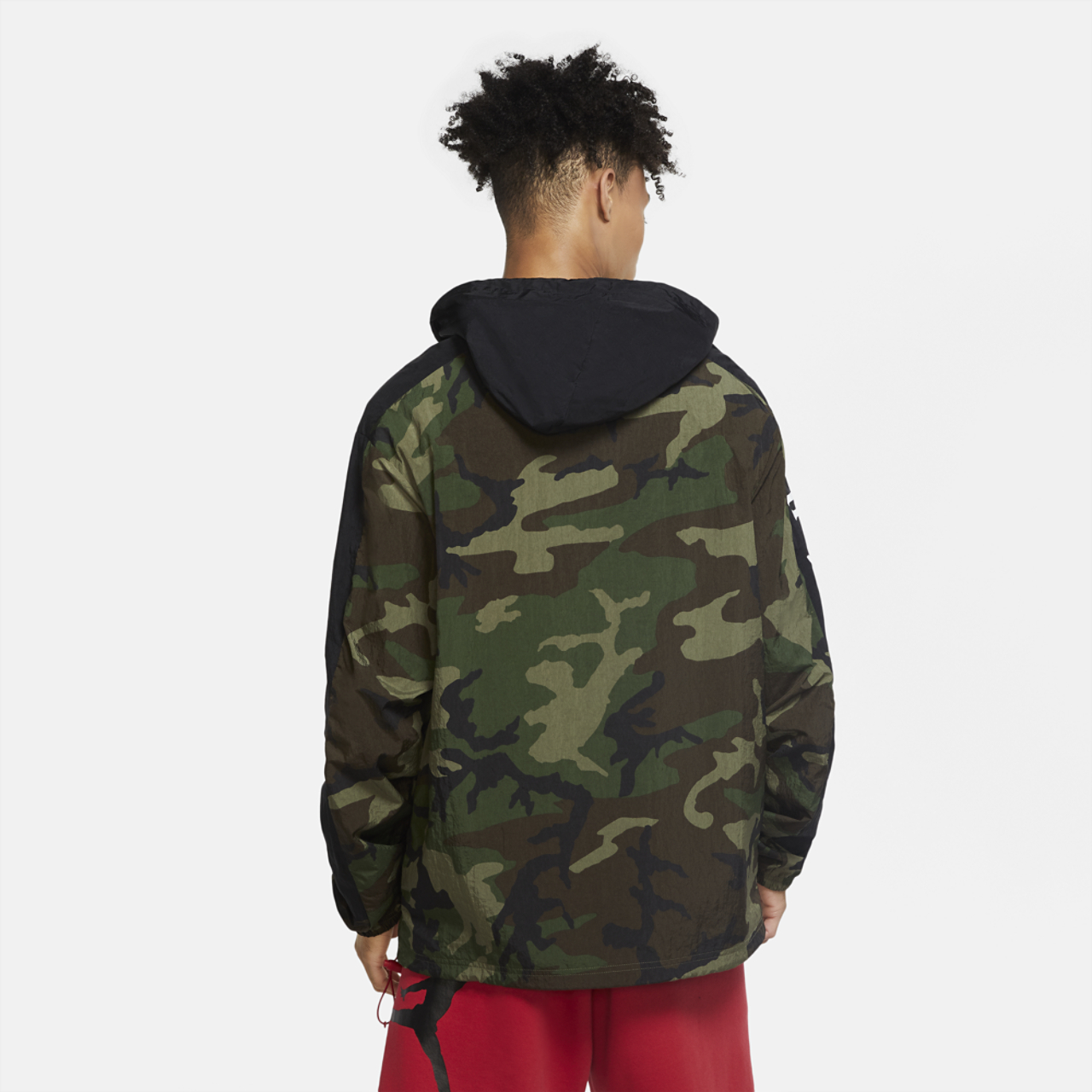Nike Camo Mash Up Windbreaker Image 4 of 4. Tap to open photo gallery.