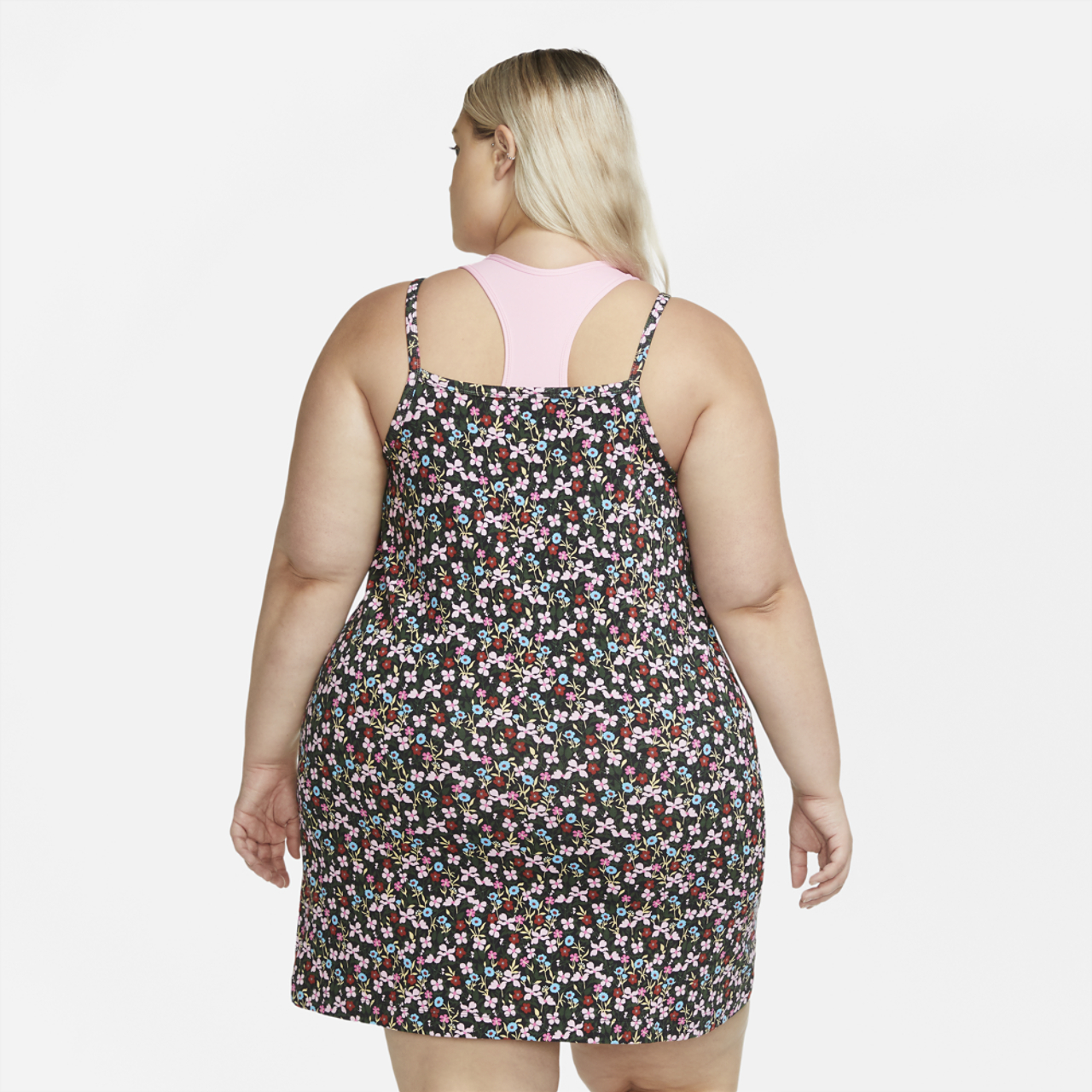 Nike Cami AOP Fleece Dress Image 2 of 4. Tap to open photo gallery.