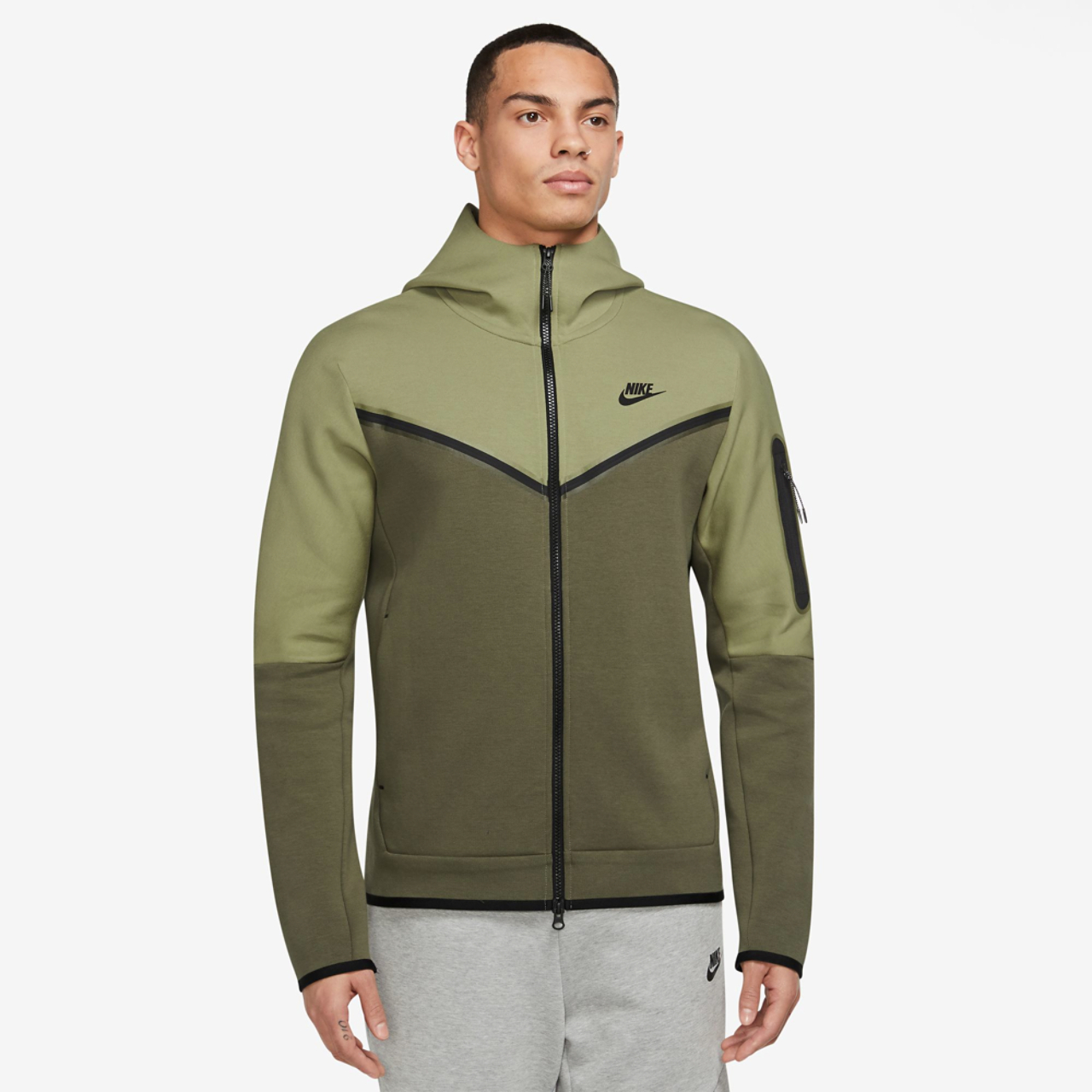 Nike Tech Fleece Full-Zip Hoodie Image 1 of 4. Tap to open photo gallery.