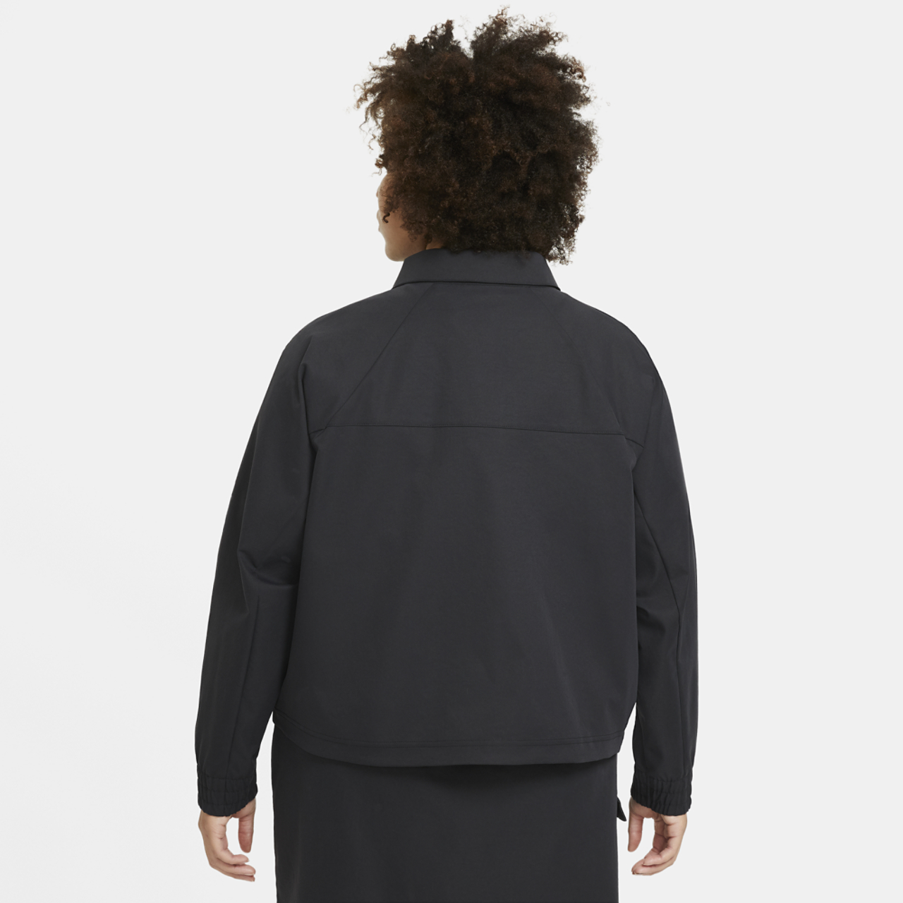 Nike Plus Size Swoosh Jacket Woven Image 2 of 6. Tap to open photo gallery.