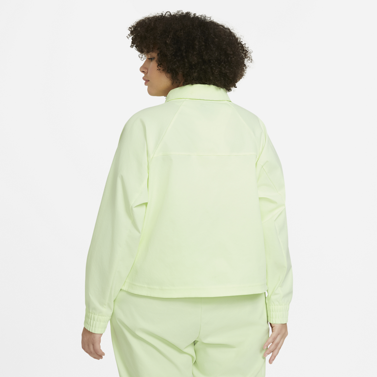 Nike Plus Size Swoosh Jacket Woven Image 2 of 2. Tap to open photo gallery.