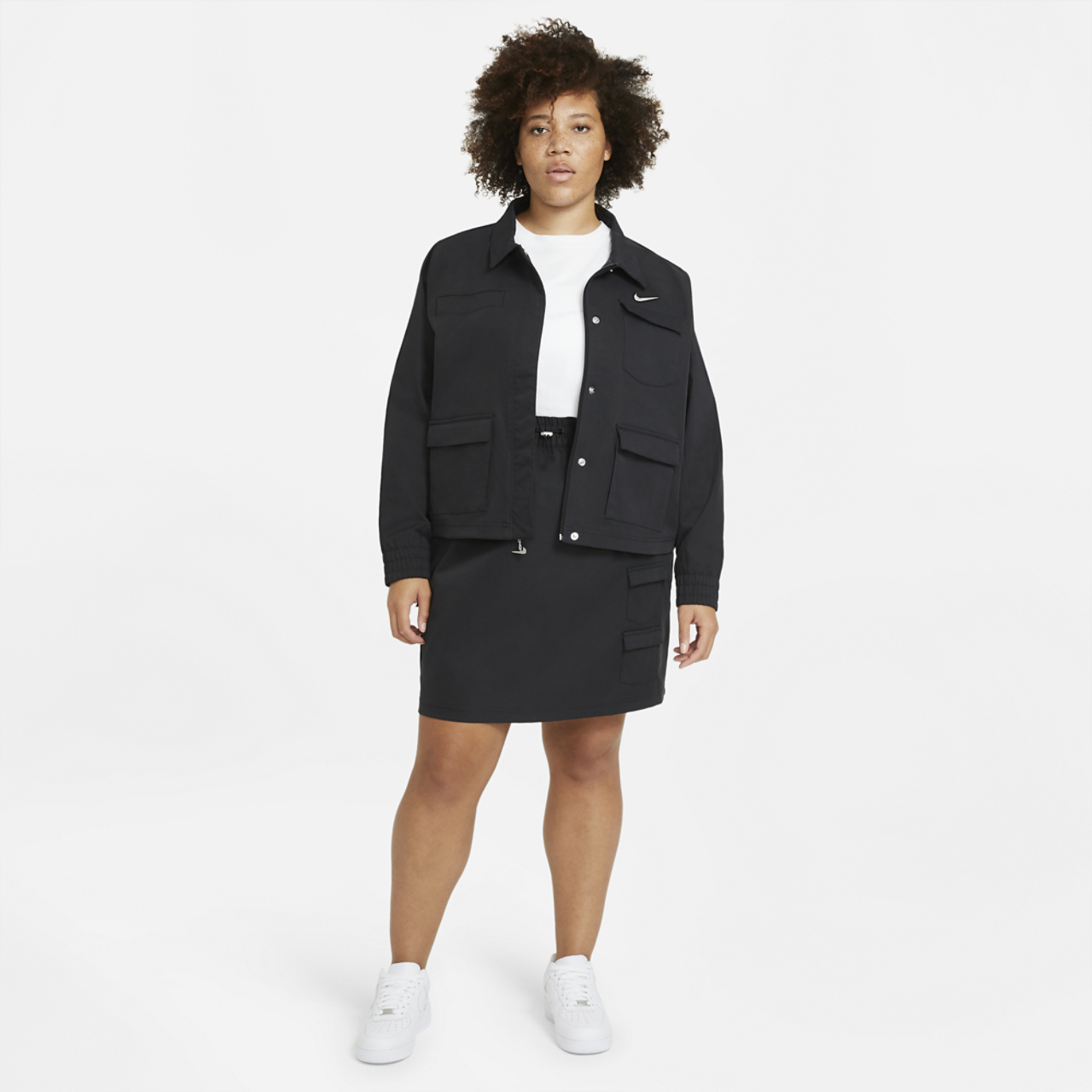 Nike Plus Size Swoosh Skirt Image 3 of 7. Tap to open photo gallery.