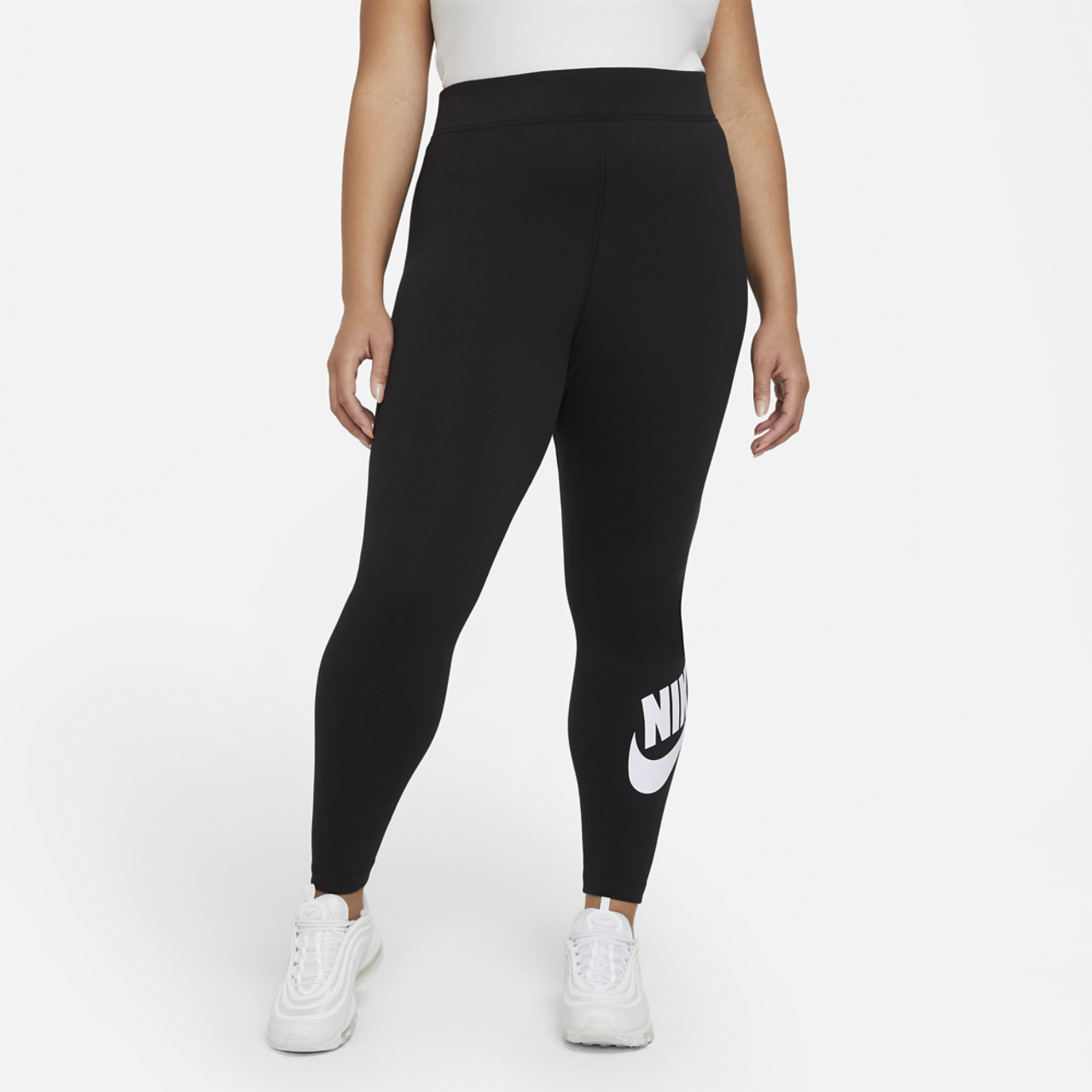 Nike Plus Size Essential Leggings 2.0 Image 1 of 4. Tap to open photo gallery.