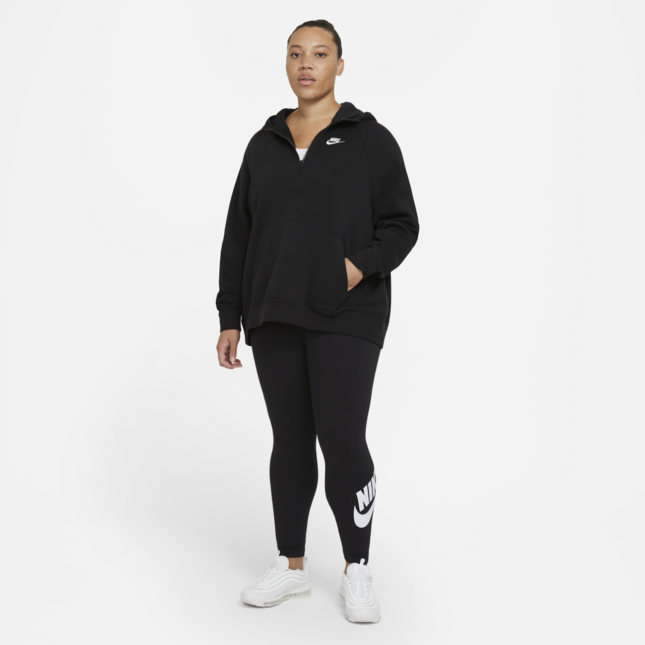 Nike Plus Size Essential Leggings 2.0 Image 3 of 4. Tap to open photo gallery.