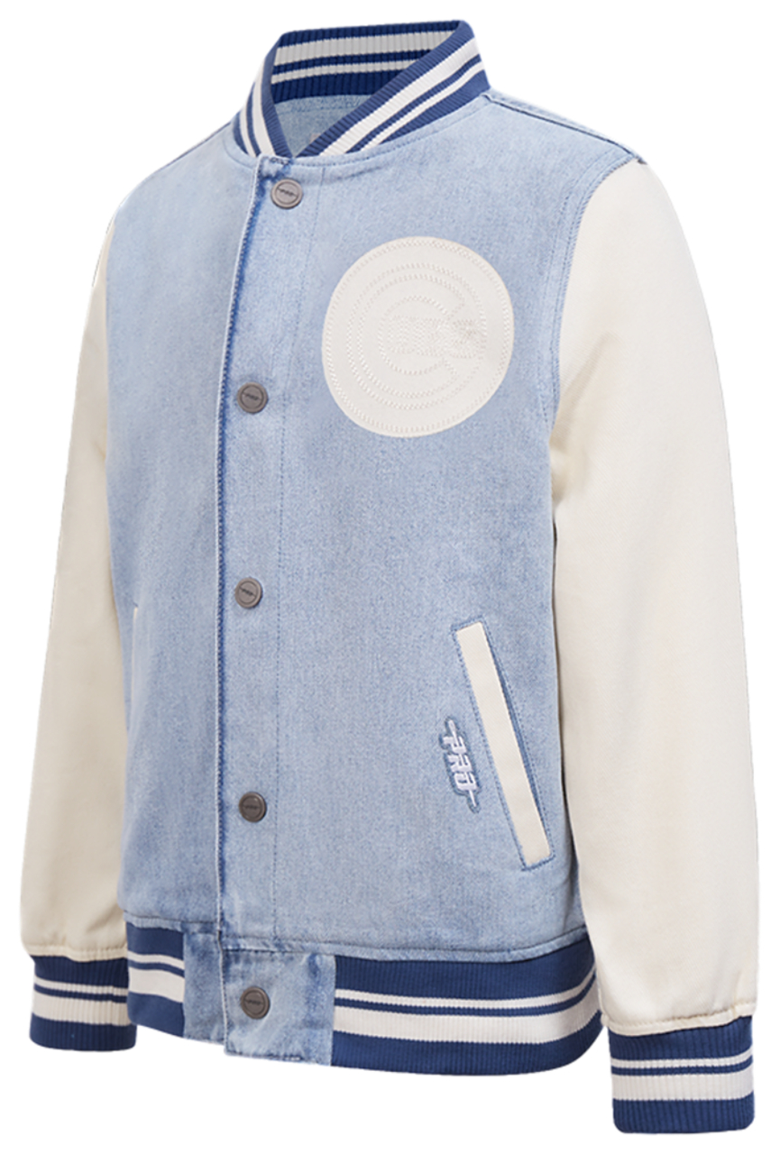 Pro Standard Chicago Cubs Denim Jacket Image 1 of 5. Tap to open photo gallery.