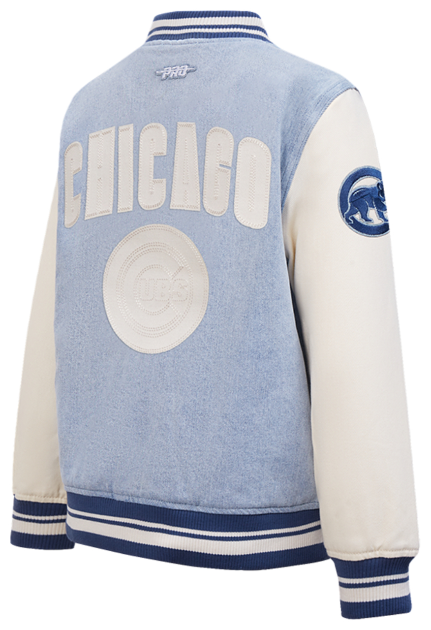 Pro Standard Chicago Cubs Denim Jacket Image 2 of 5. Tap to open photo gallery.