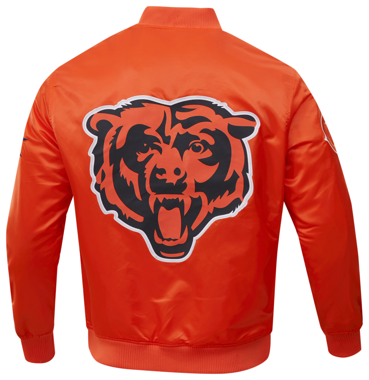 Pro Standard Bears Big Logo Satin Jacket Image 2 of 9. Tap to open photo gallery.