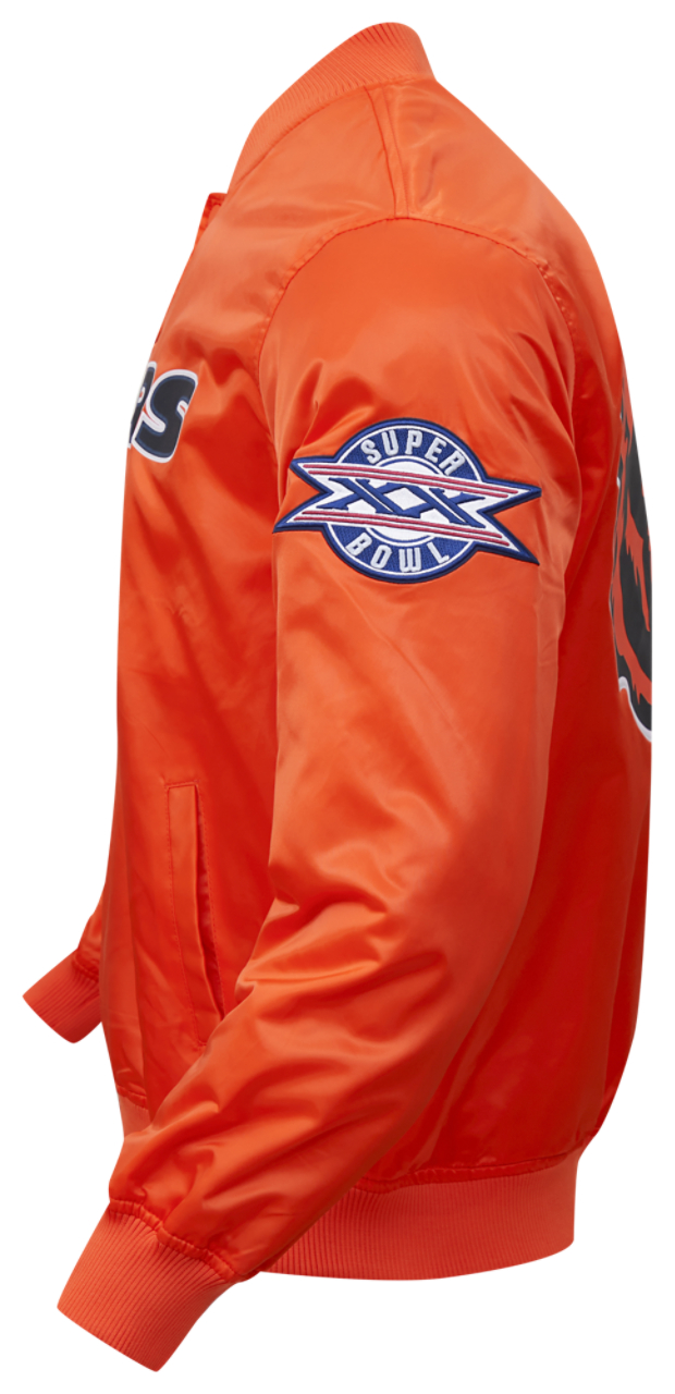 Pro Standard Bears Big Logo Satin Jacket Image 5 of 9. Tap to open photo gallery.