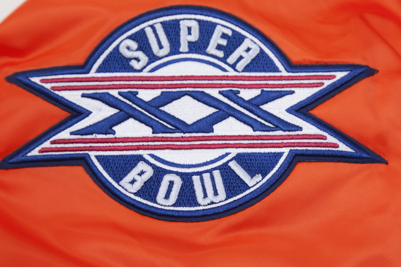 Pro Standard Bears Big Logo Satin Jacket Image 8 of 9. Tap to open photo gallery.