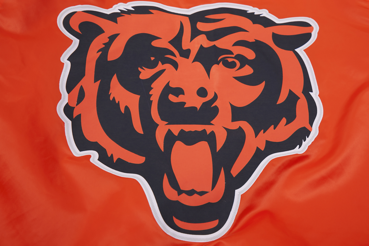 Pro Standard Bears Big Logo Satin Jacket Image 9 of 9. Tap to open photo gallery.