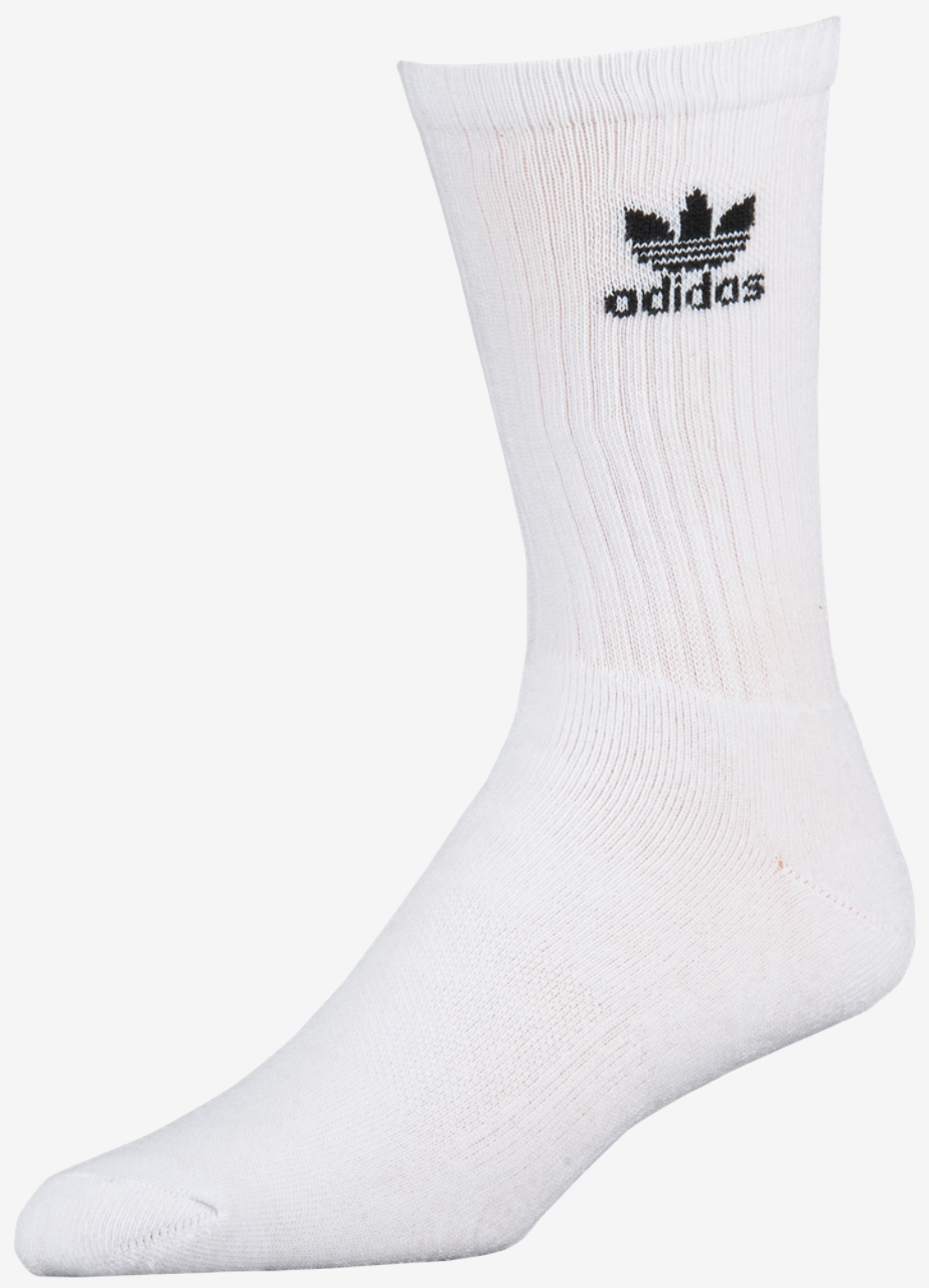 adidas Originals Trefoil 6-Pack Crew Socks Image 3 of 4. Tap to open photo gallery.