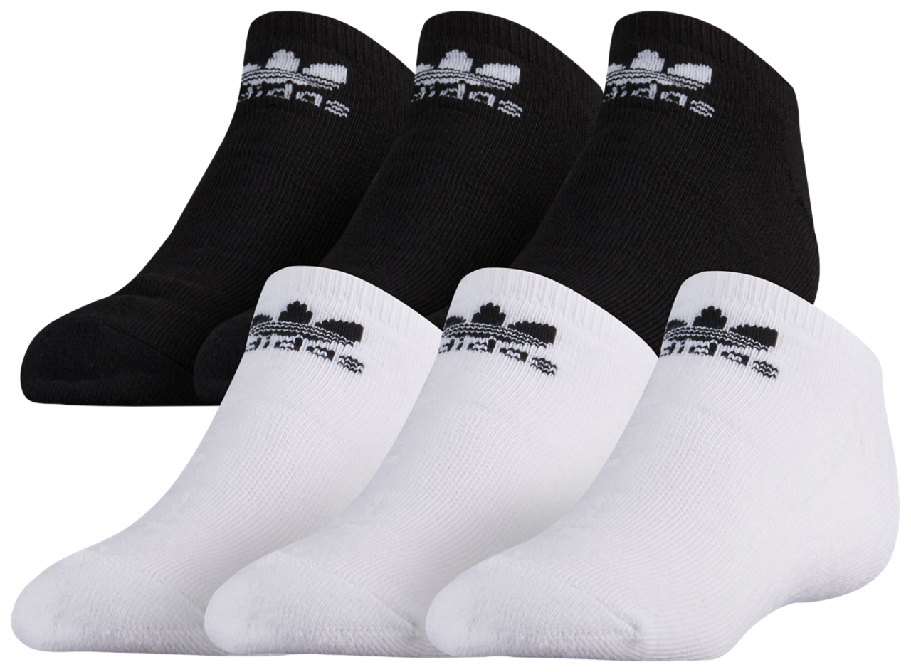 adidas Originals Trefoil 6-Pack No Show Socks Image 2 of 5. Tap to open photo gallery.
