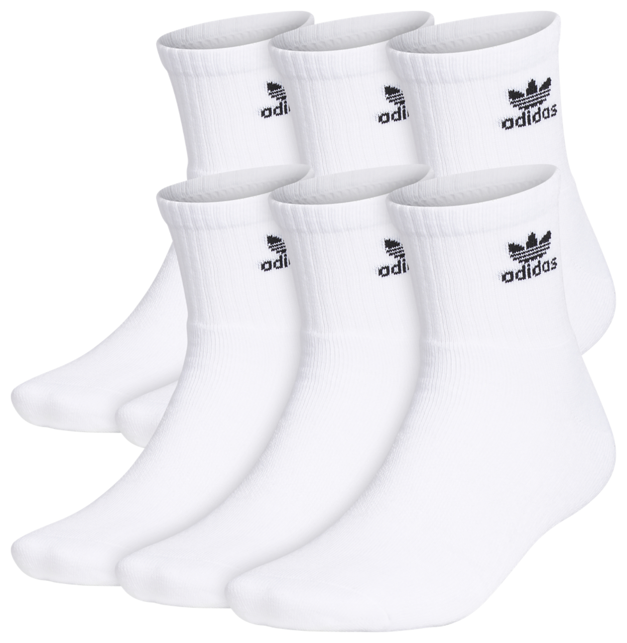 adidas Originals Trefoil 6-Pack Quarter Socks Foot Locker