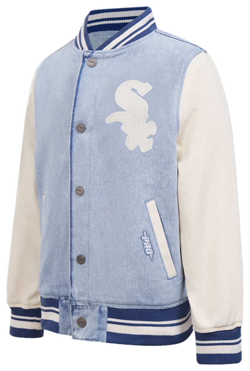 Pro Standard Chicago White Sox Denim Jacket Image 1 of 5. Tap to open photo gallery.