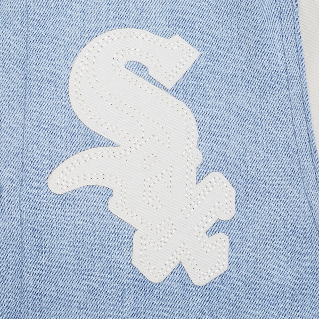 Pro Standard Chicago White Sox Denim Jacket Image 5 of 5. Tap to open photo gallery.