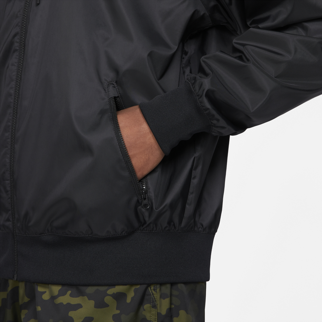 Nike Woven Windrunner Hooded Jacket Image 5 of 6. Tap to open photo gallery.