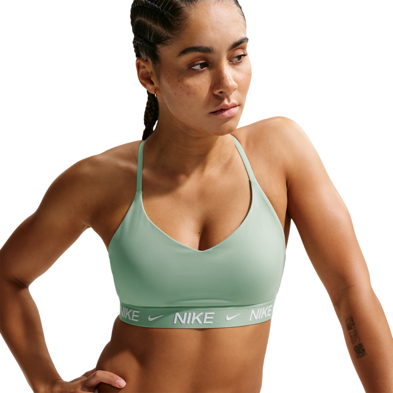 Nike Dri-FIT Indy Bra Image 1 of 5. Tap to open photo gallery.