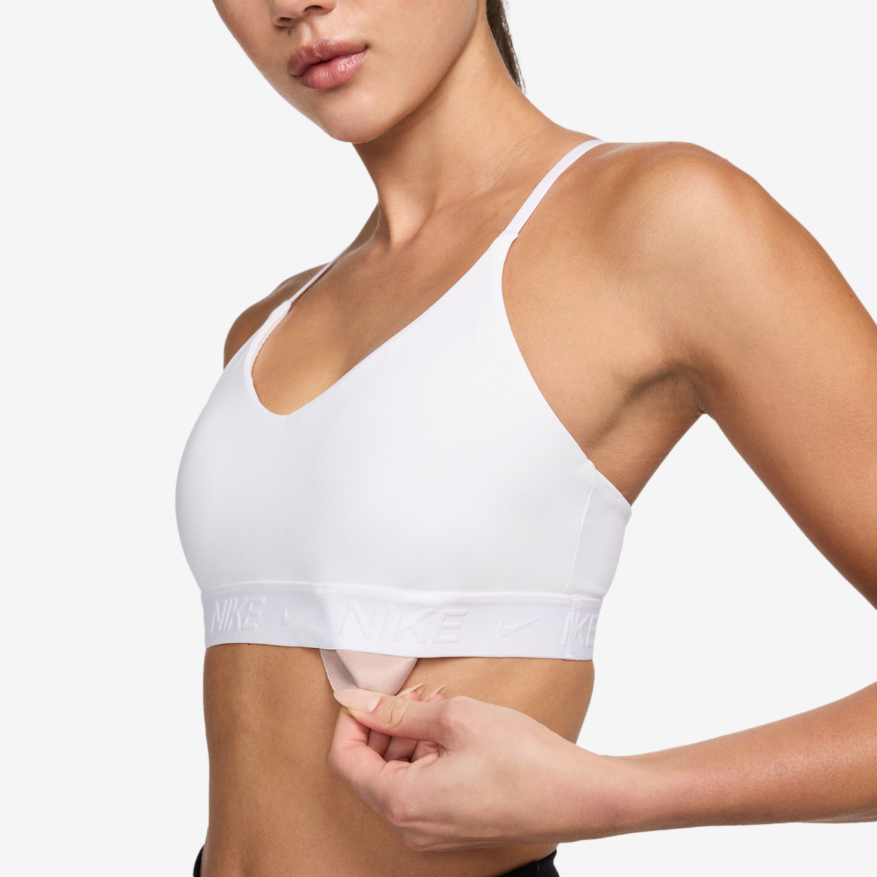 Nike Dri-FIT Indy Bra Image 4 of 5. Tap to open photo gallery.