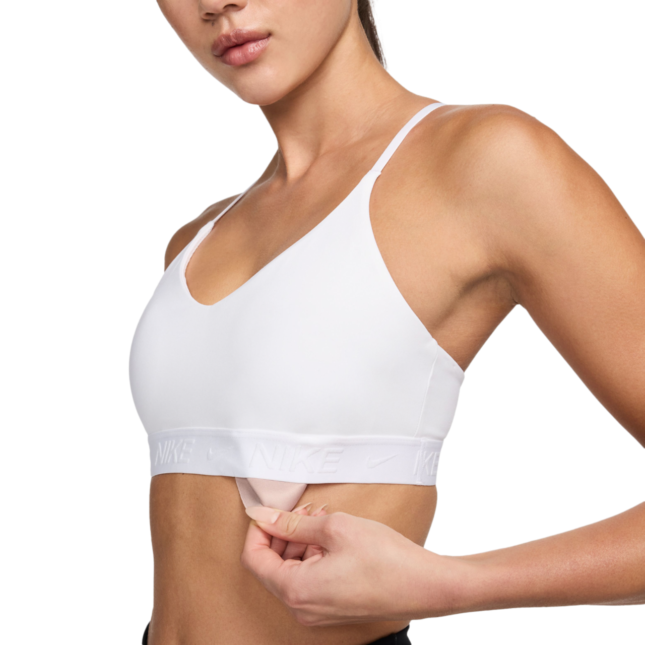 Nike Dri-FIT Indy Bra Image 4 of 5. Tap to open photo gallery.