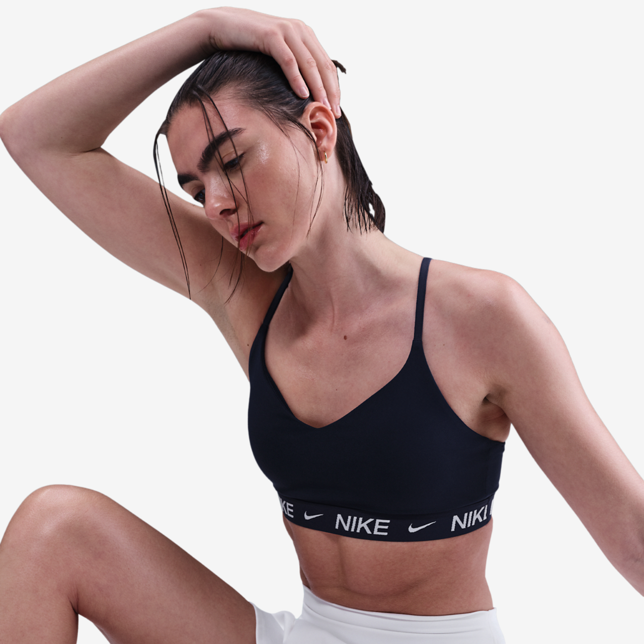 Nike Dri-FIT Indy Bra Image 1 of 5. Tap to open photo gallery.
