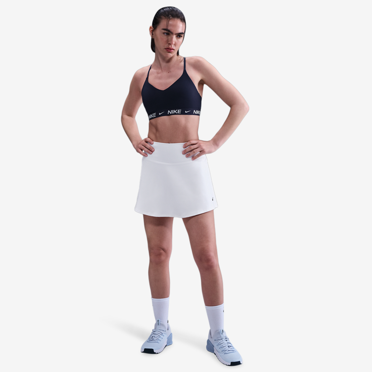 Nike Dri-FIT Indy Bra Image 4 of 5. Tap to open photo gallery.