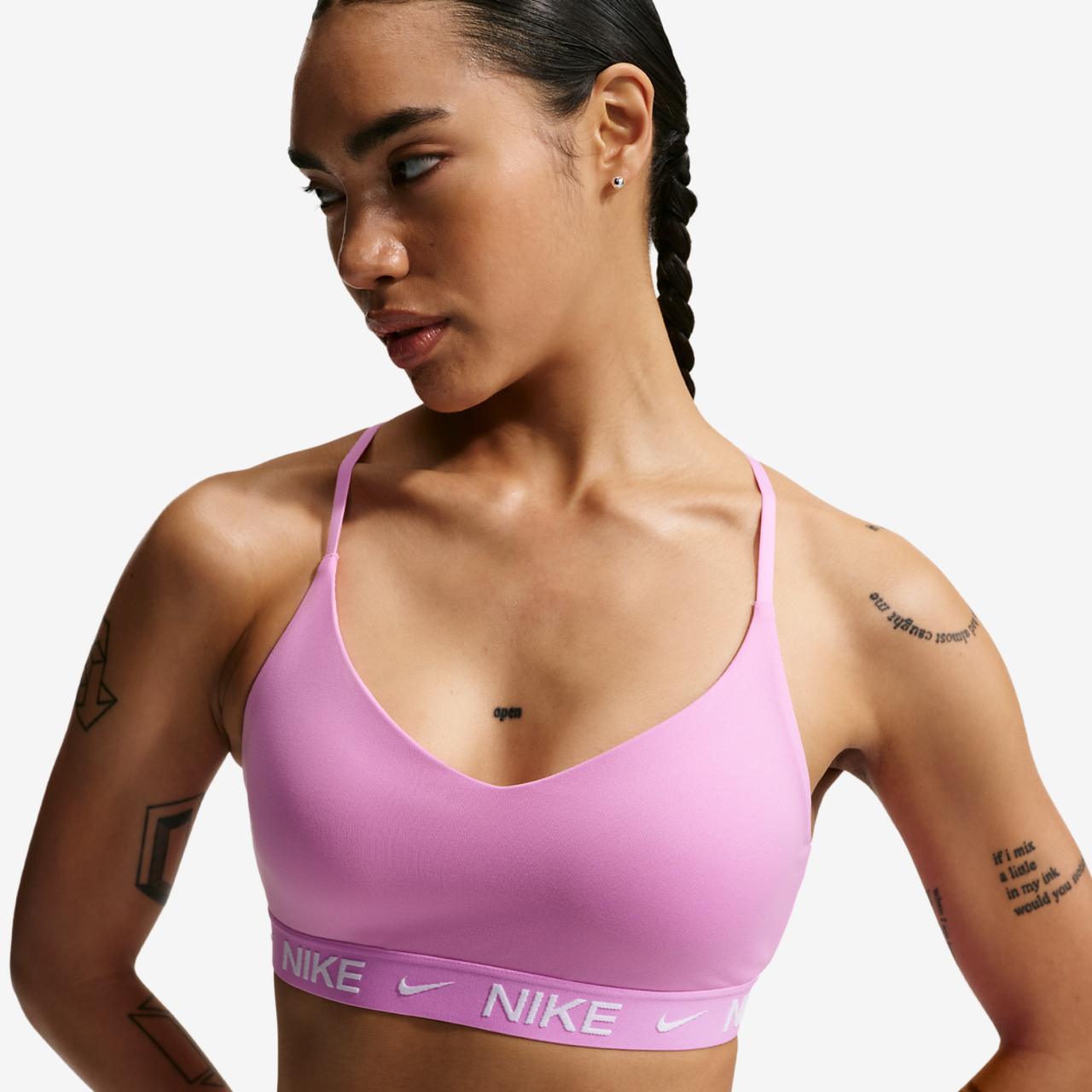 Nike Dri-FIT Indy Bra Image 1 of 5. Tap to open photo gallery.