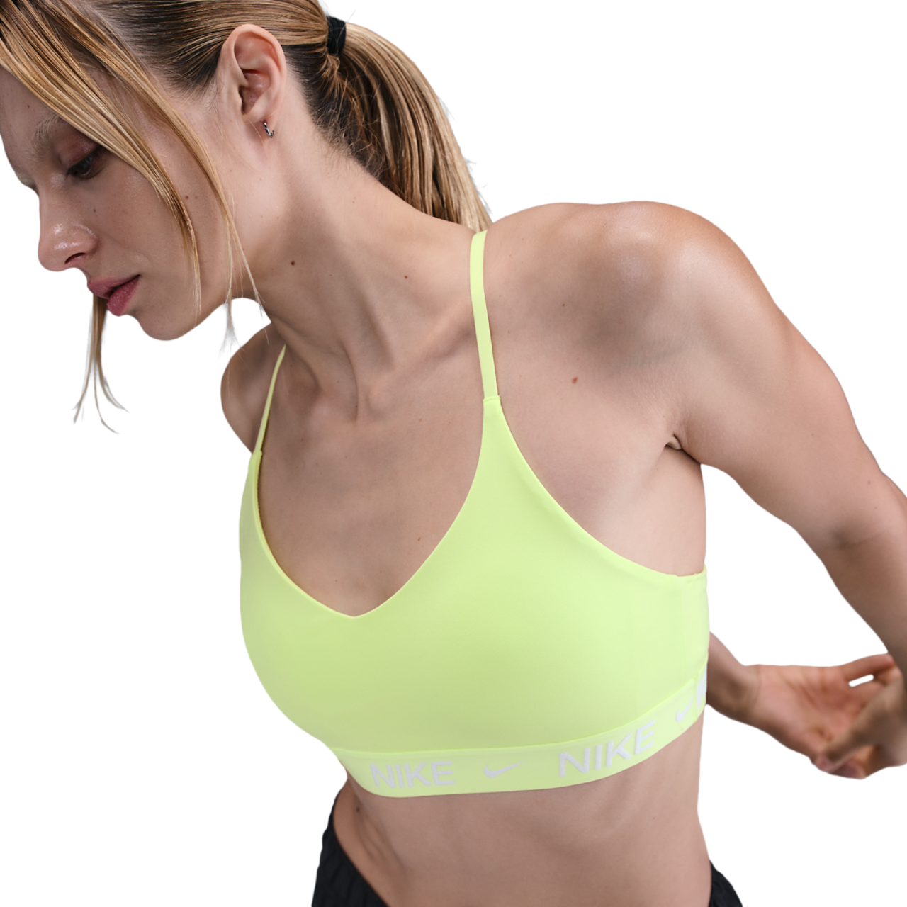 Nike Dri-FIT Indy Bra Image 1 of 5. Tap to open photo gallery.
