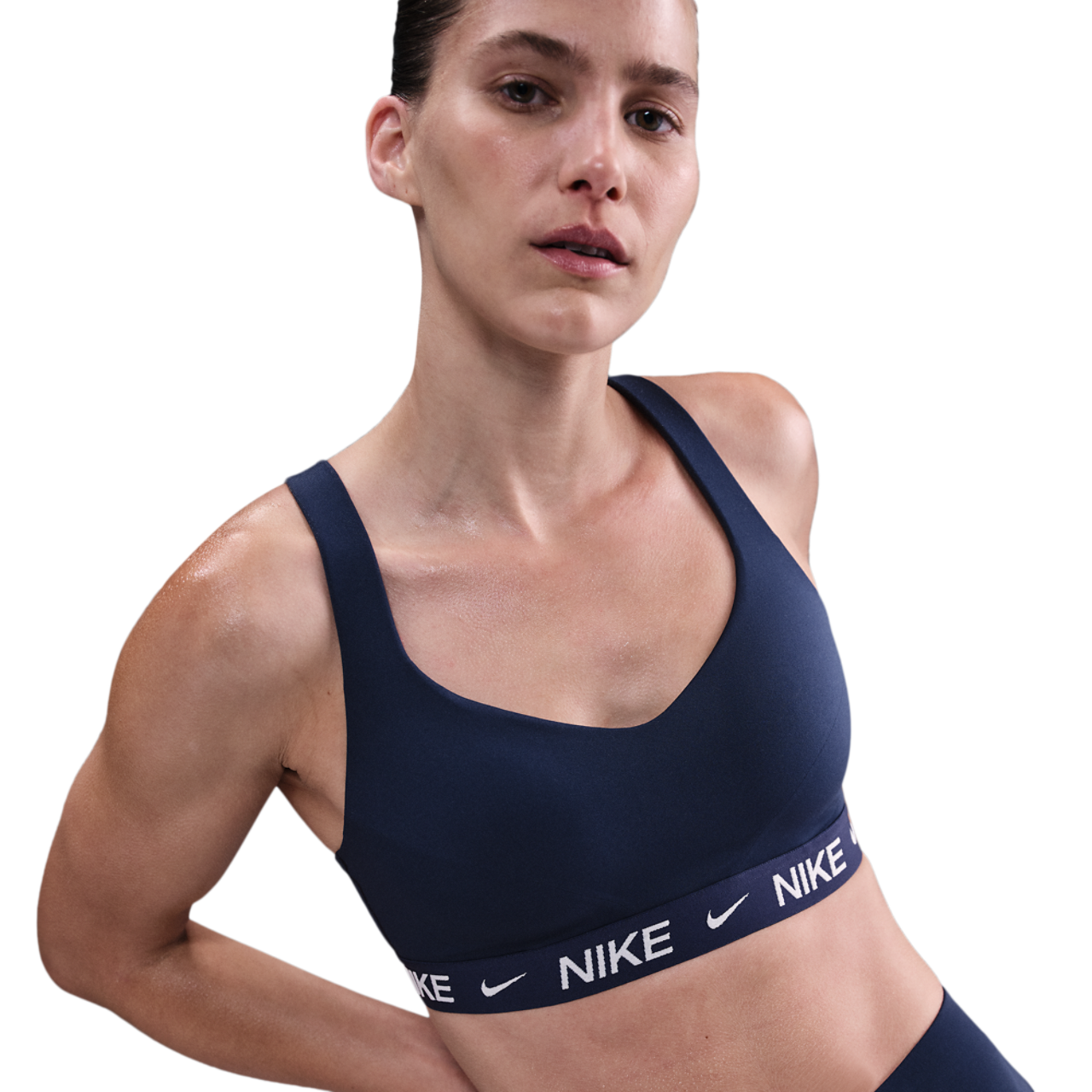 Nike Indy High DF Sports Bra Image 1 of 4. Tap to open photo gallery.