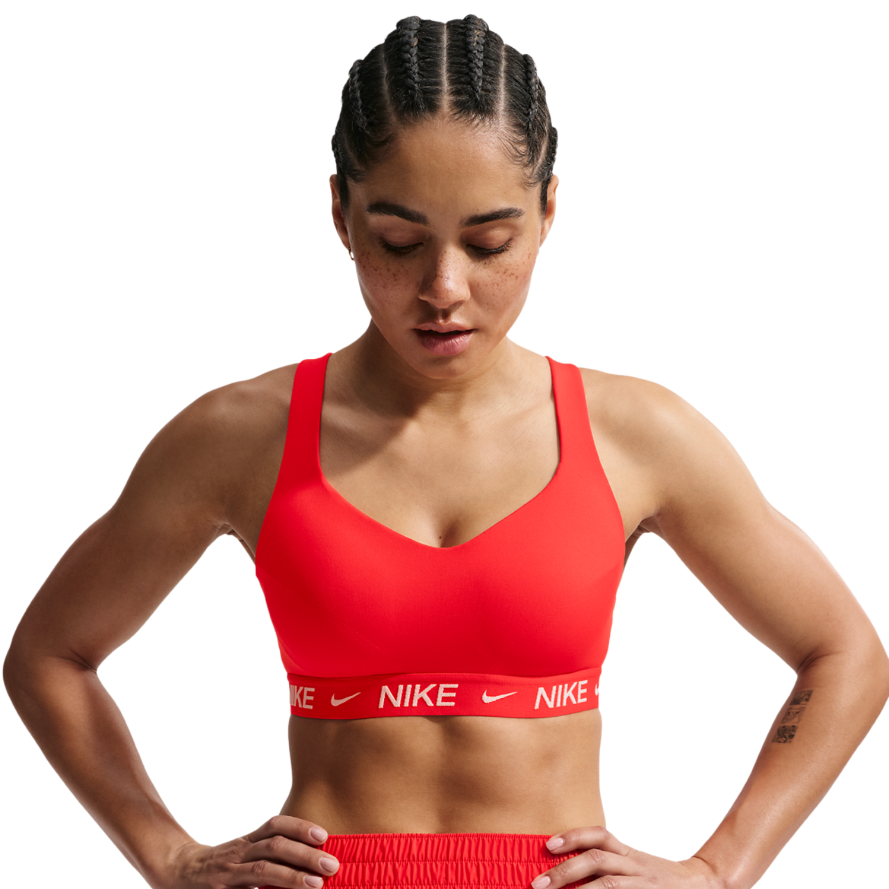 Nike Indy High DF Sports Bra Image 1 of 5. Tap to open photo gallery.