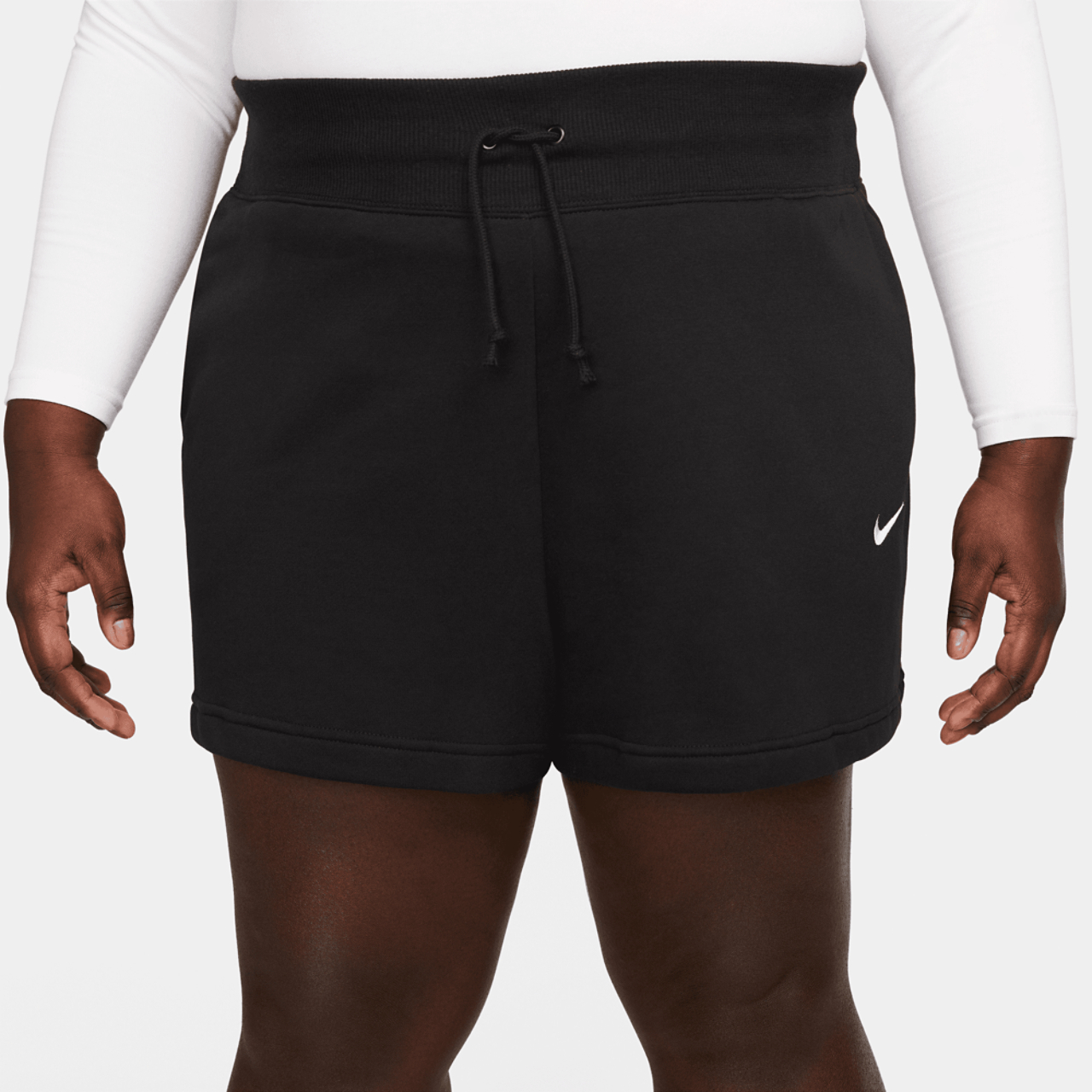 Nike Plus Size Fleece Shorts Image 1 of 5. Tap to open photo gallery.